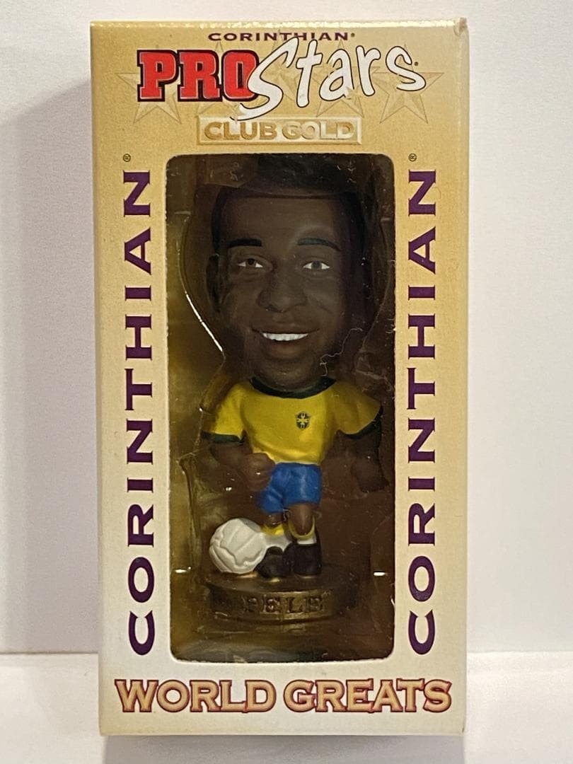 Corinthian ProStars Pele Brazil Home Kit World Greats Mini Soccer Figure Boxed