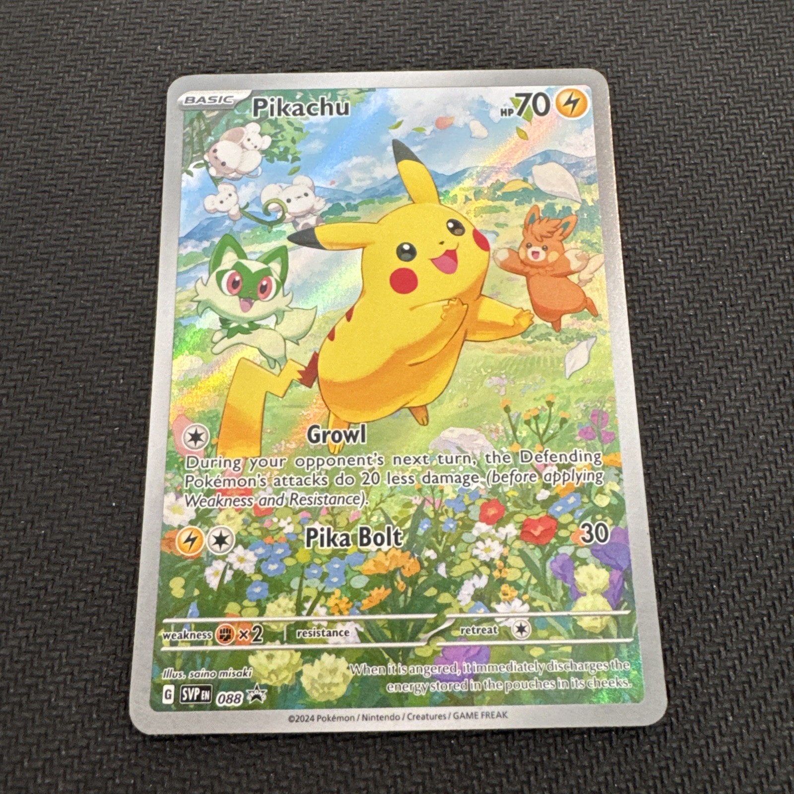 Pikachu 088 Sv: Scarlet & Violet Promo Cards Holo