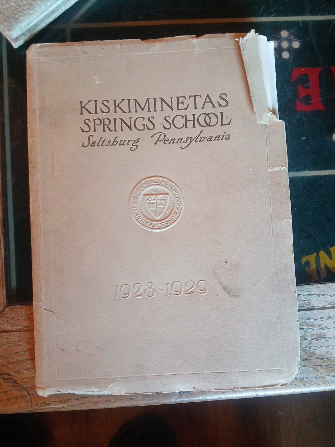 1928 - 1929 KISKIMINETAS SPRINGS SCHOOL FOR BOYS YEARBOOK - SALTSBURG PA