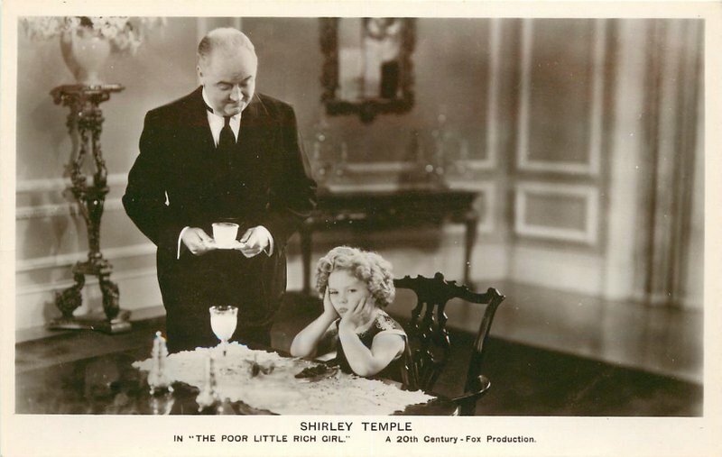 Movie Star Actress Shirley Temple Poor Little Rich Girl RPPC Photo Postcard 4896