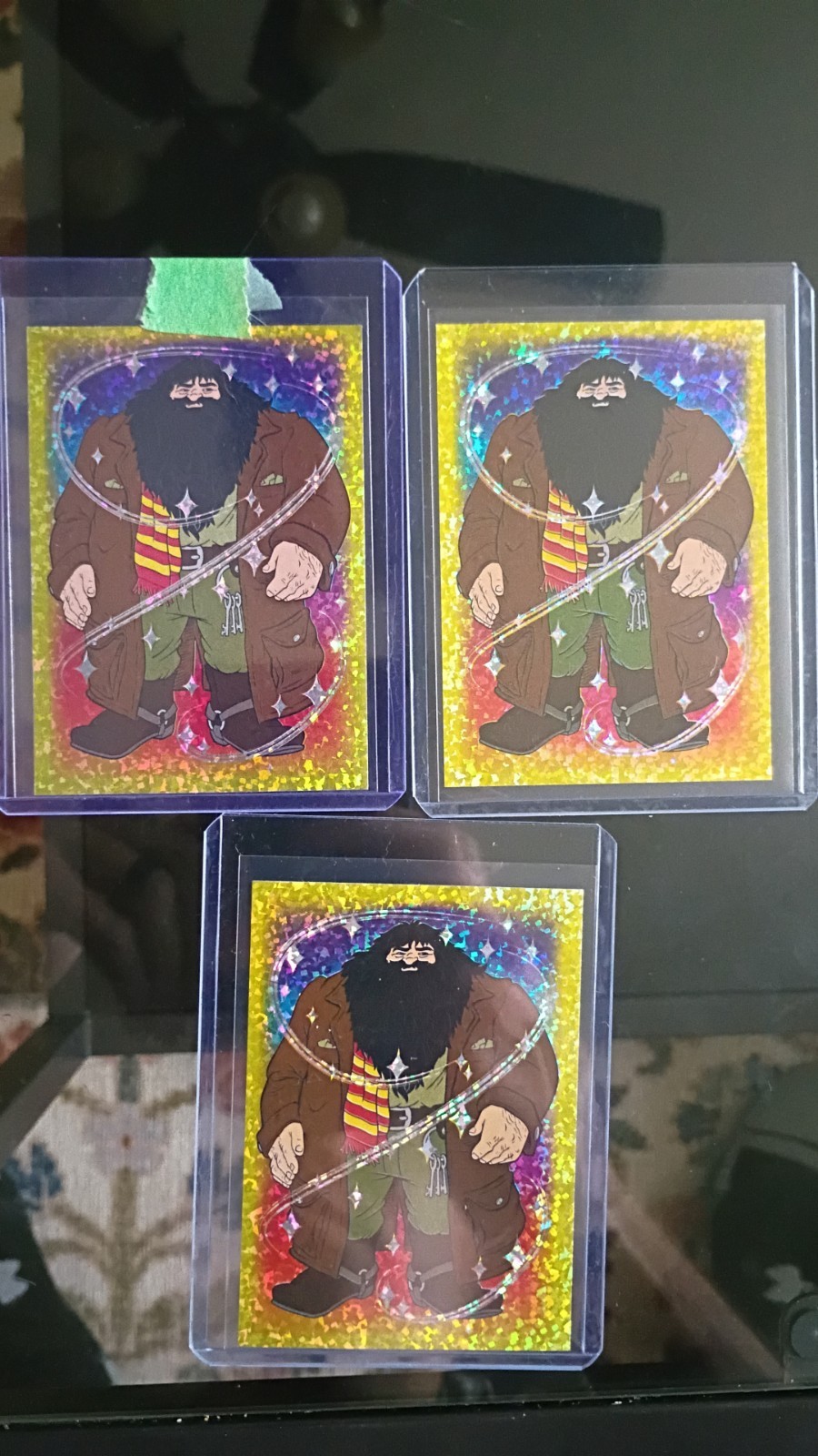 2001 Panini Harry Potter Classic Illustrated #42 Hagrid Lot RC ROOKIE Sparkle