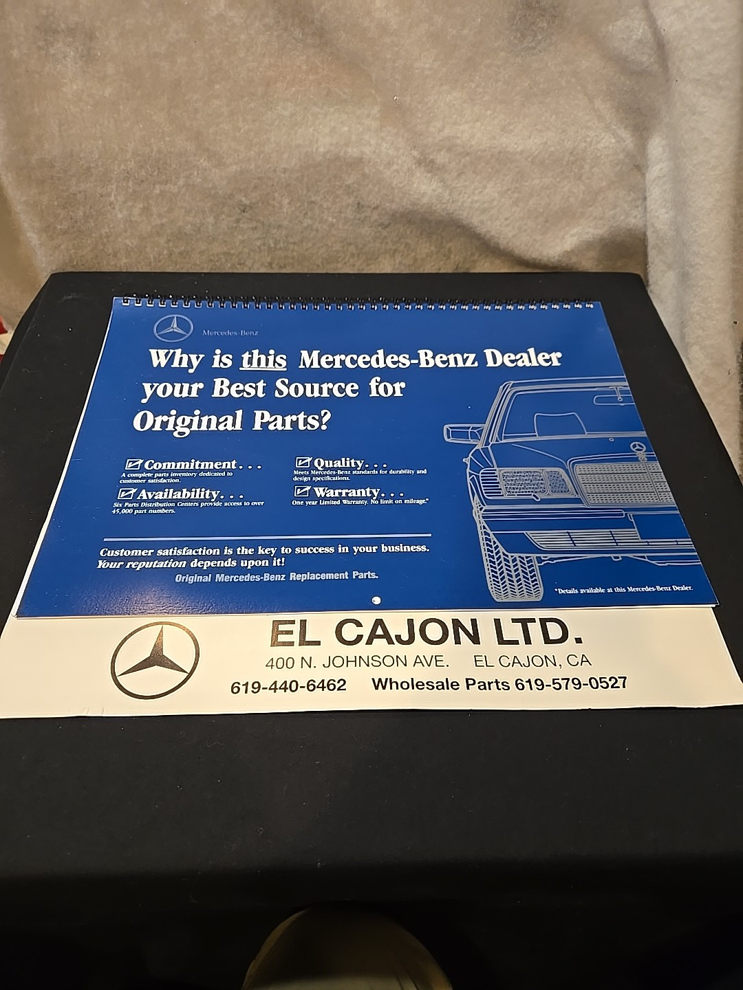 Vintage 1993 Mercedes-Benz Calendar Mercedes-Benz of El Cajon 14\ Vintage 1993 Mercedes-Benz Calendar Mercedes-Benz of El Cajon 14\