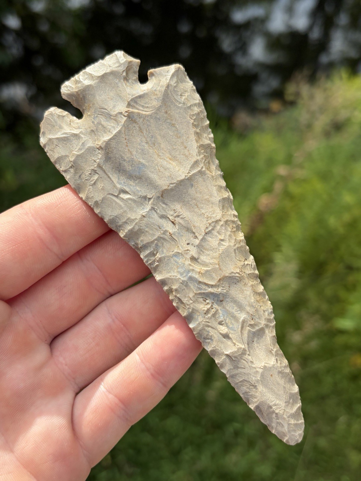 Huge 5 7/16” Lost Lake Arrowhead ~ Indian Artifact