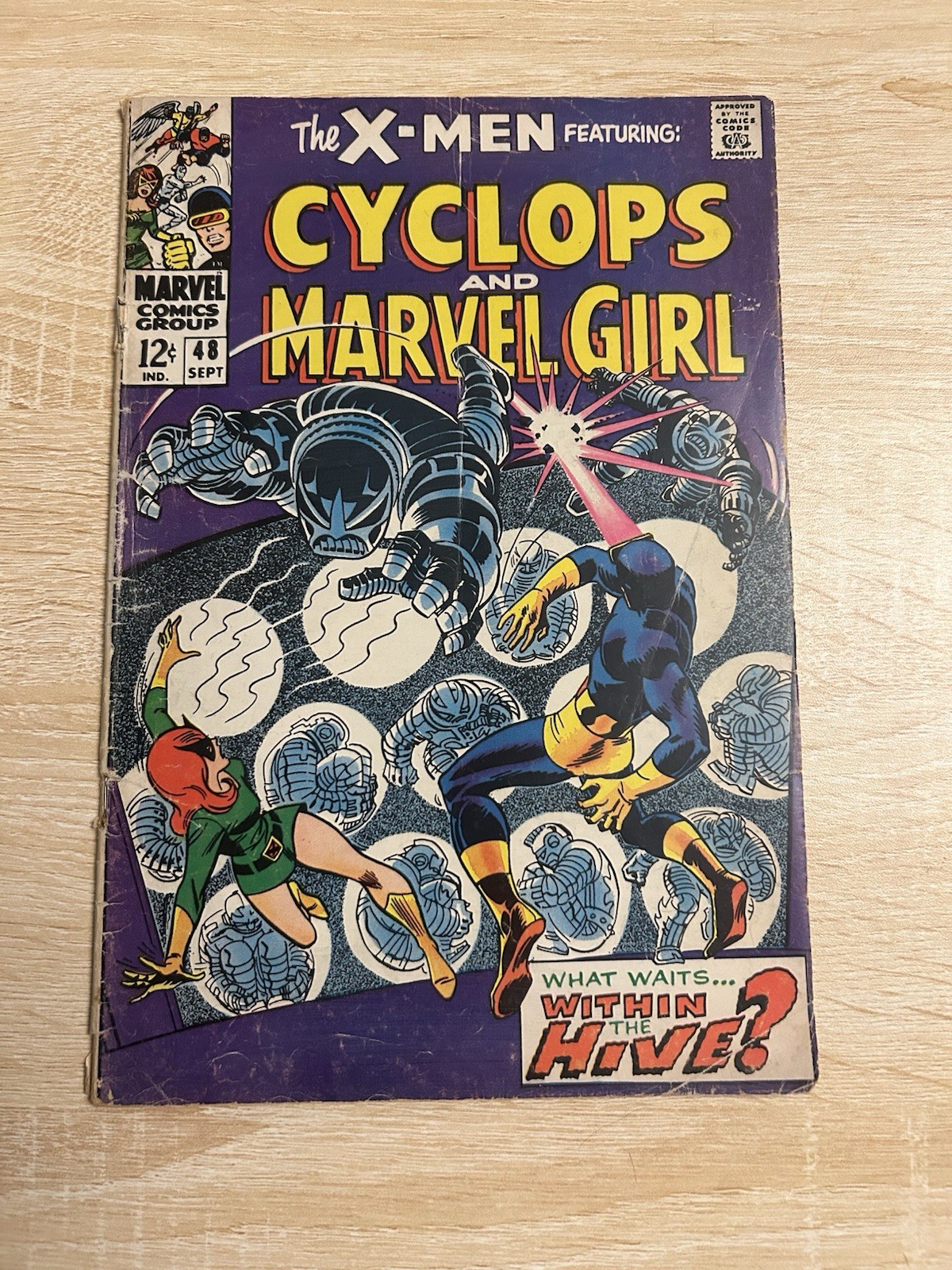 X-Men #48 1968 Cyclops & Marvel Girl Comic  Low Grade Reader Copy