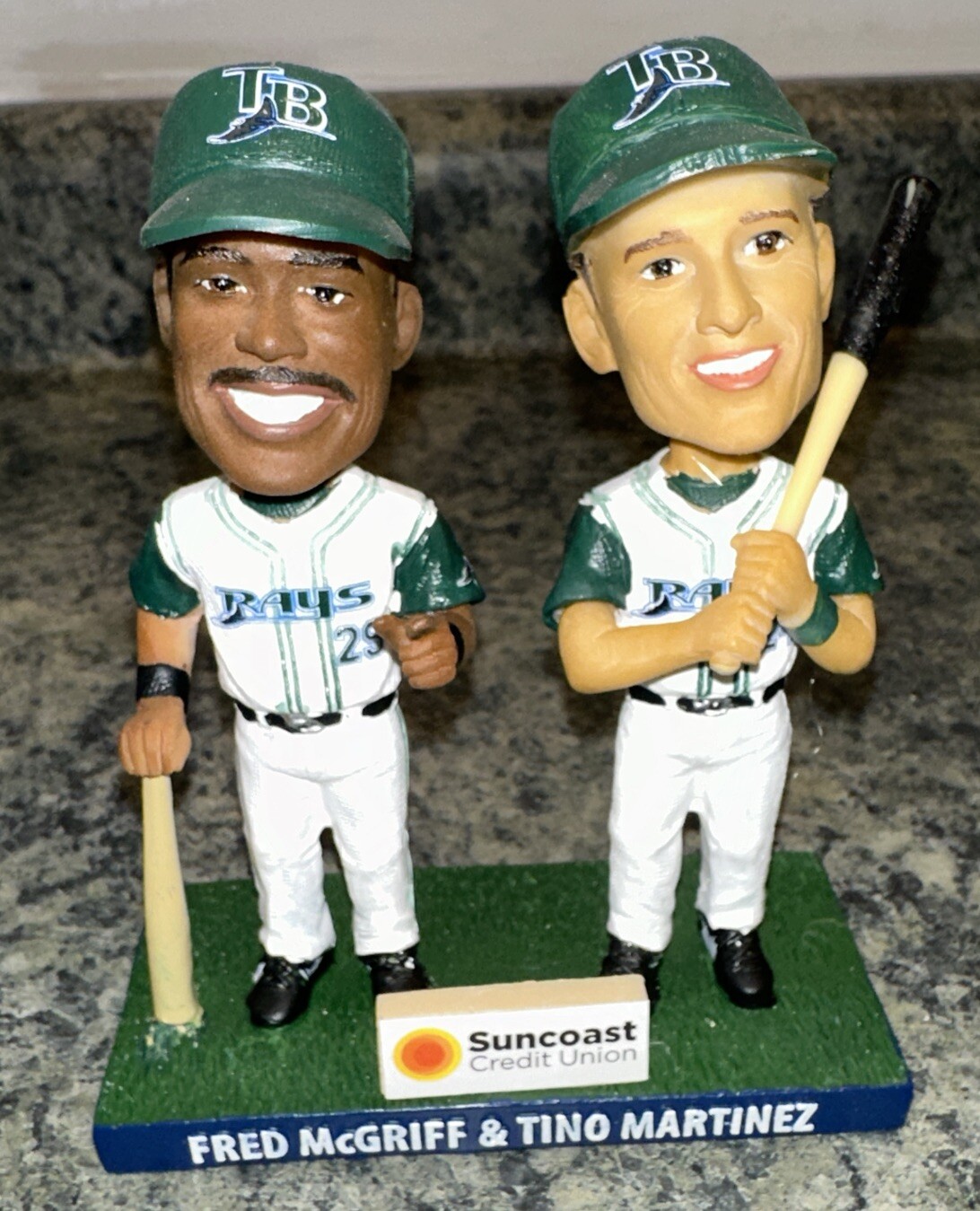 *New* Tampa Bay Rays Tino Martinez Fred McGriff Bobblehead Suncoast Credit Union