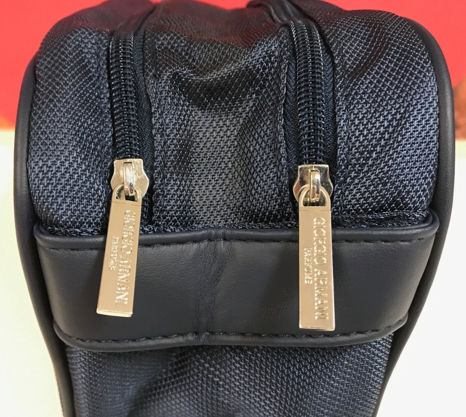 Giorgio Armani Men's Canvas Travel Toiletry Bag NEW - SHIPS FREE