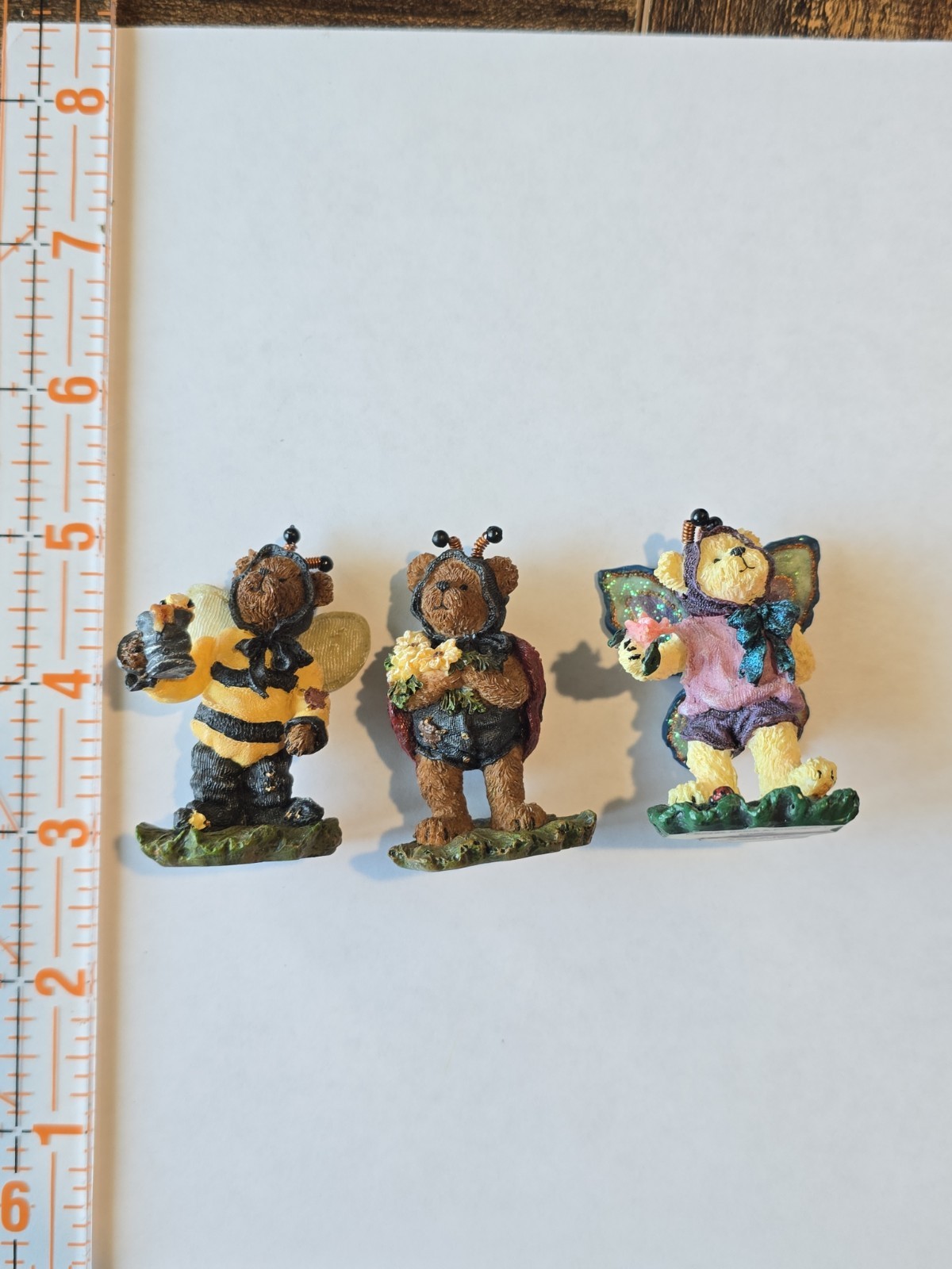 Small Boyd's Bear Figures From 2000 Flutter, Not, And Buzzie