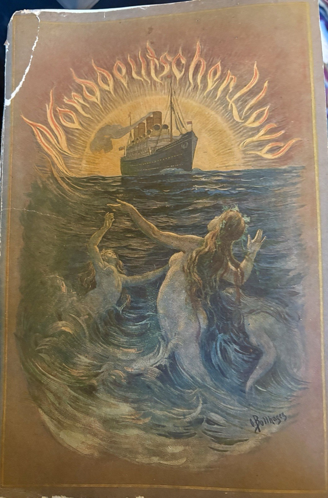 1901 Norddeutscher Lloyd Brochure German Lines Kaiser Wilhelm der Grosse etc.