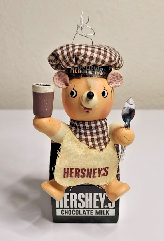 Vintage Hershey’s Bear Ornament – Chocolate Milk Advertising Collectible