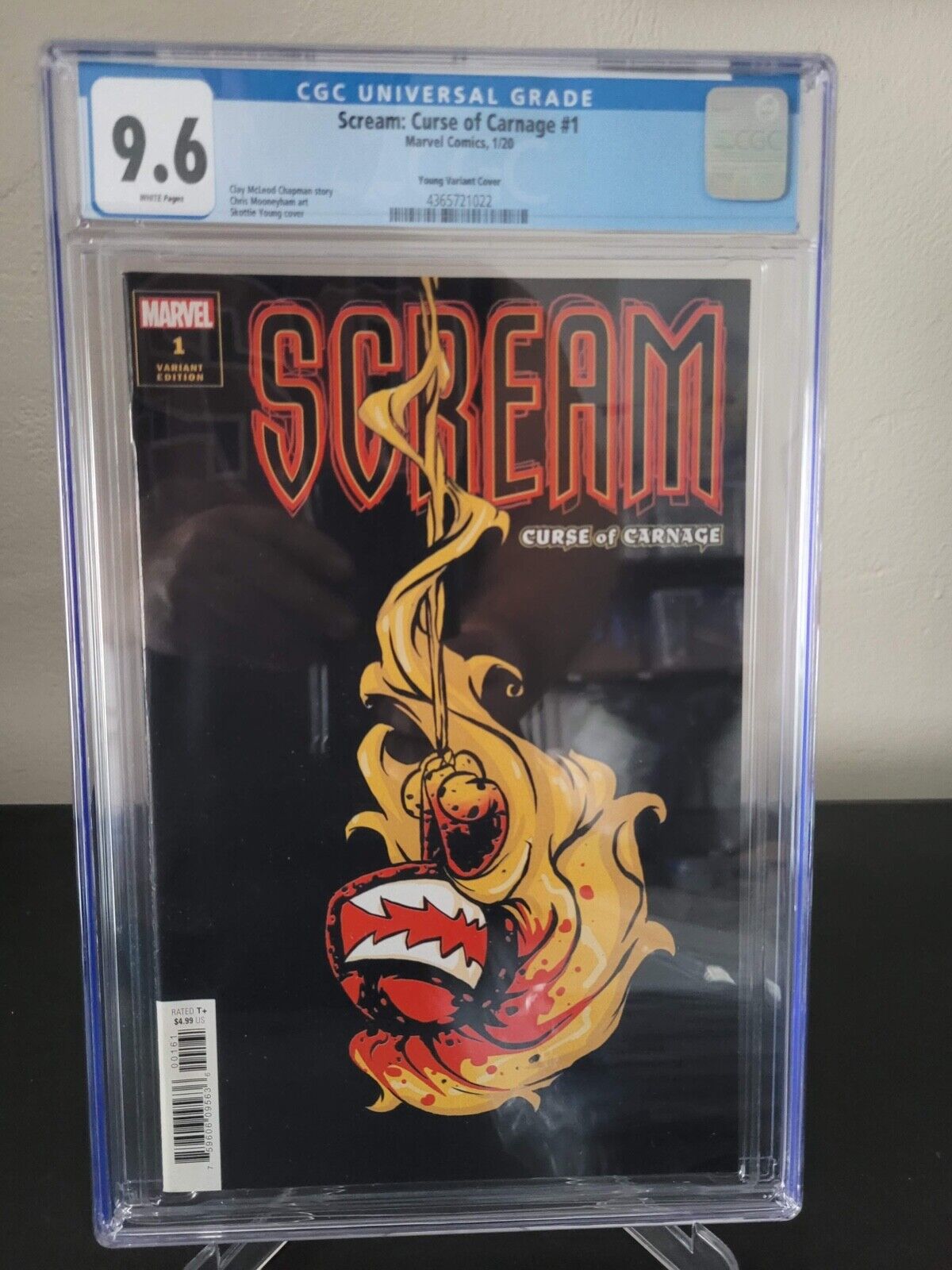 SCREAM: CURSE OF CARNAGE #1  CGC 9.6 GRADED MARVEL 2021 SKOTTIE YOUNG VARIANT