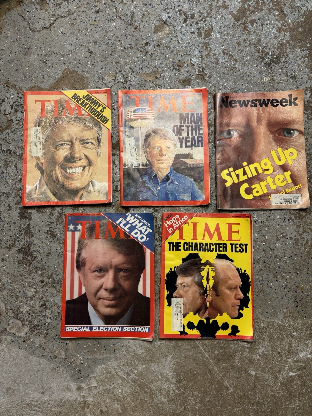 Jimmy Carter 1976 Presidential Election Vintage Magazine Lot