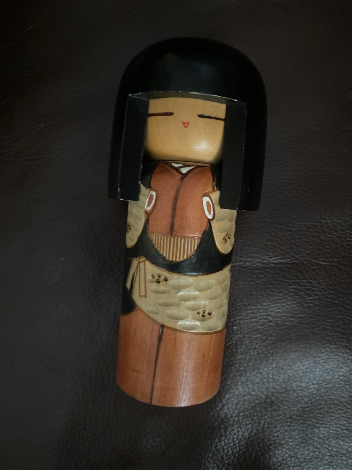 Vintage Japanese Sosaku Kokeshi Doll Shinonome by Kisaku Hand Carved Wooden