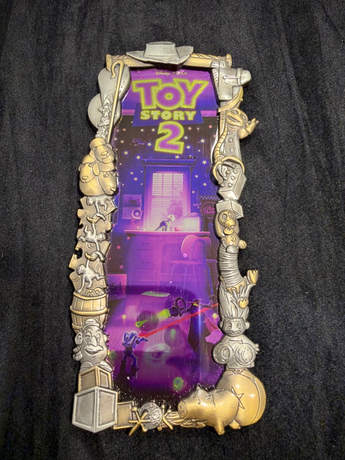 Disney Artland Toy Story 2 NIGHT Two-Tone Framed Pin Ben Harman PP Buzz Zurg Rex