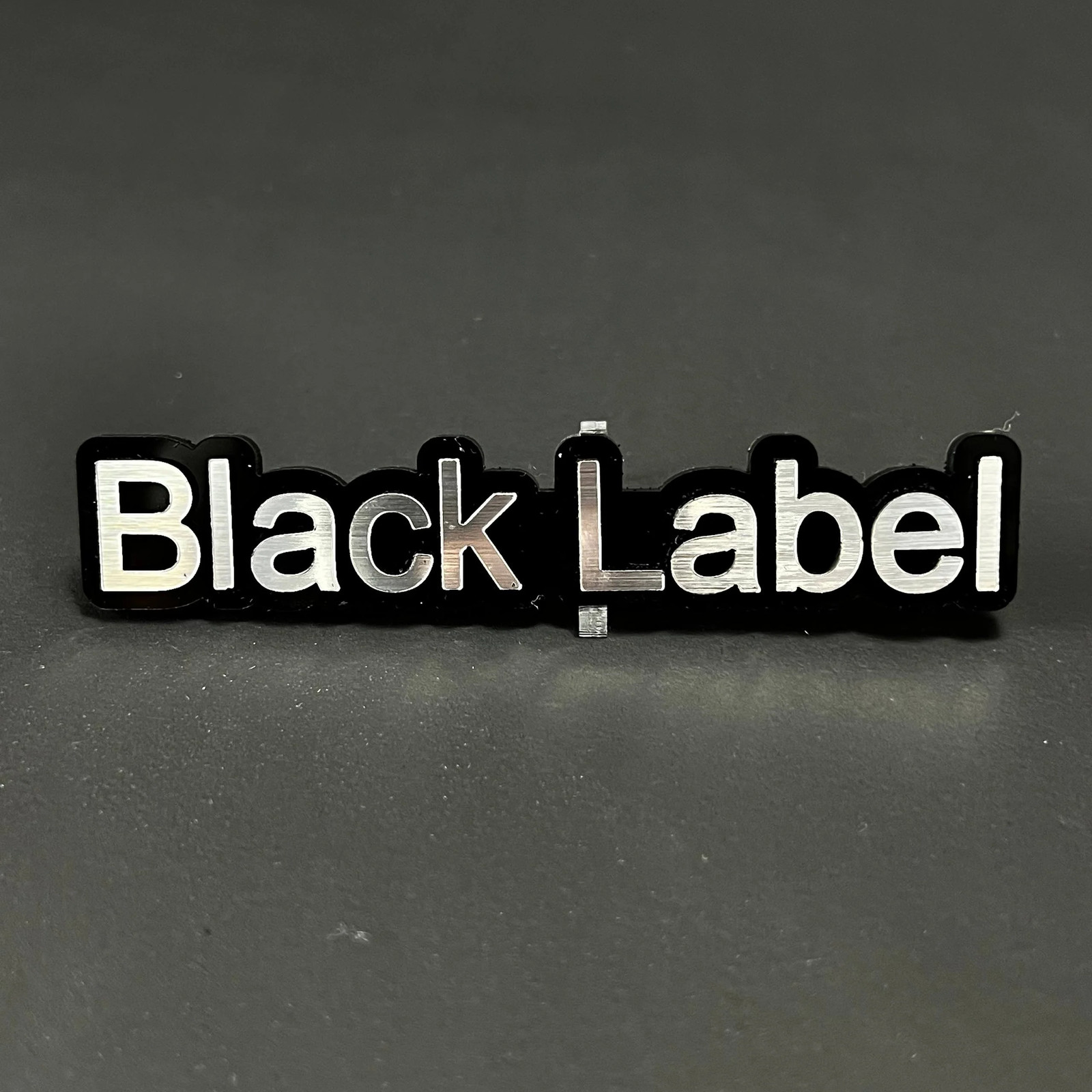 1PC Black Label 3D Acrylic Badge - Car Truck Emblem Fender Sticker