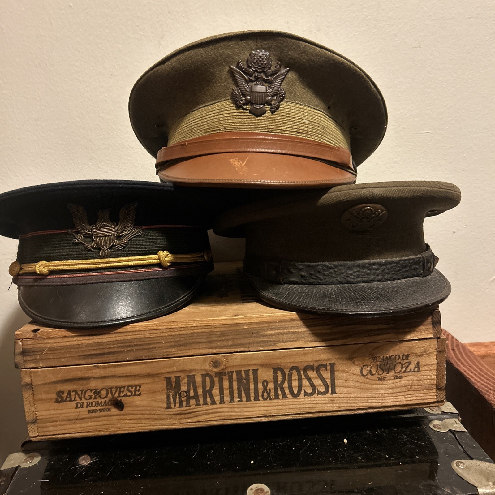 Vintage US Army Visor Hats UNKNOWN Pre WW2???? WW1????