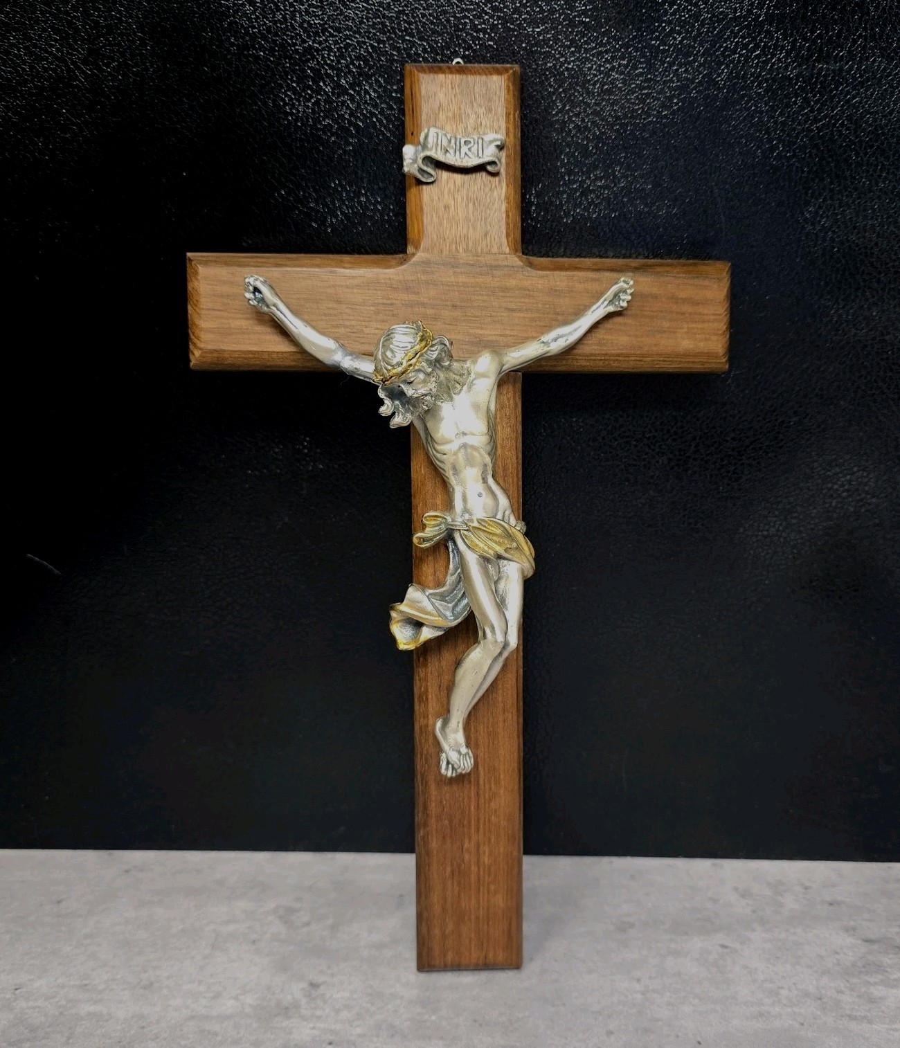 Bagno Argento 99.9% Pewter Crucifix Wall Cross 12\
