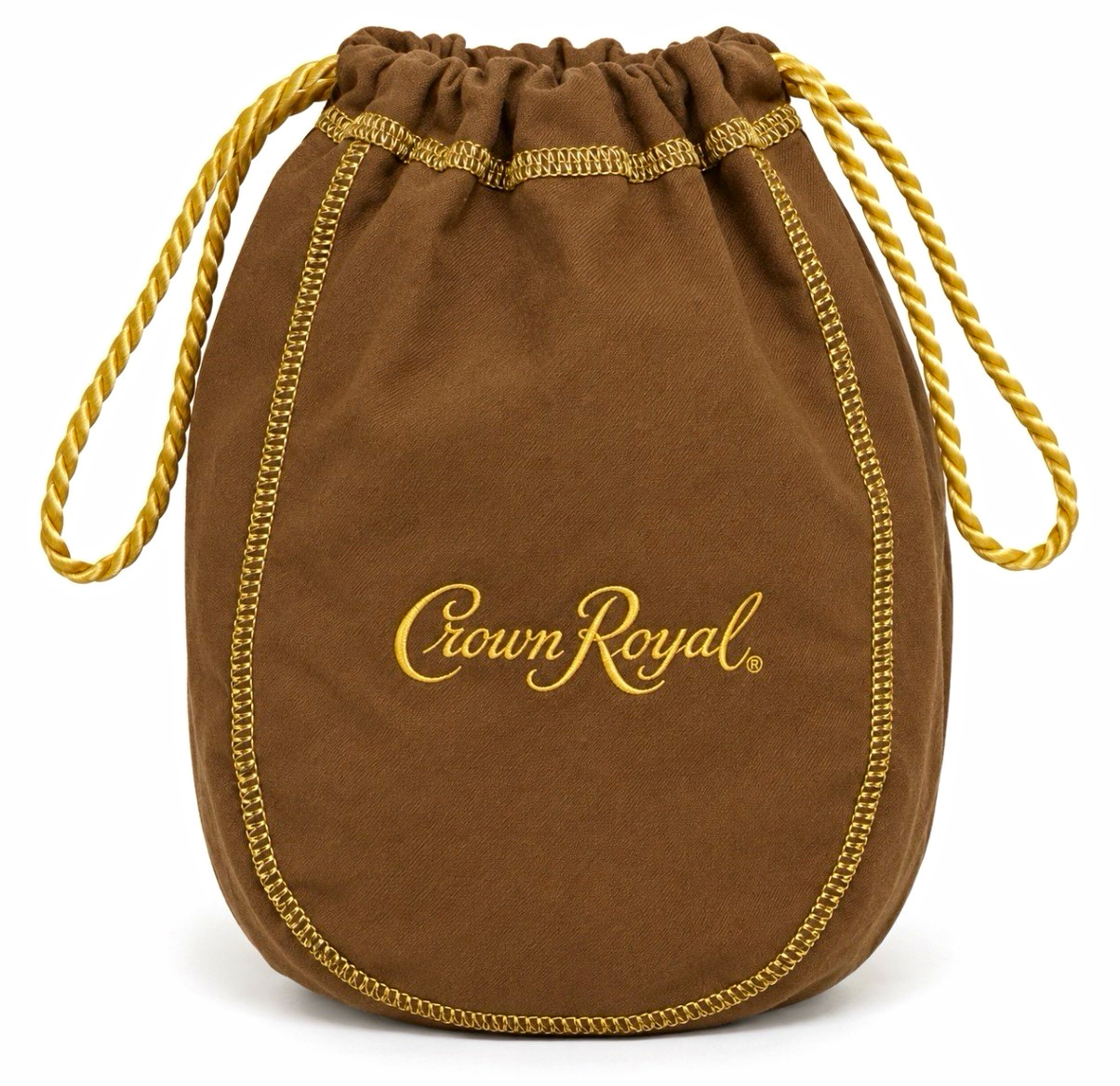 Lot of 35 Crown Royal Vanilla 750ml Brown Gold Drawstring Bags Pouches Crafts