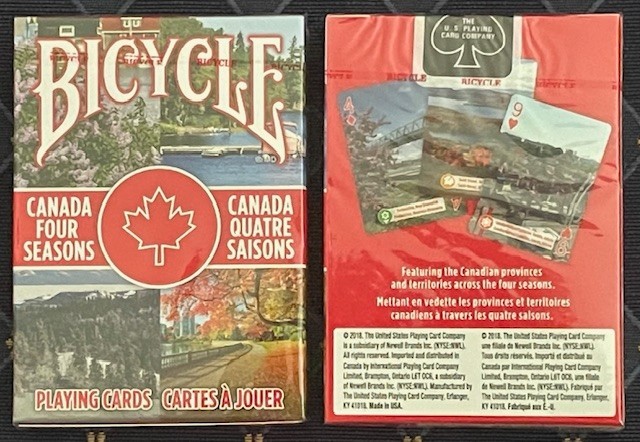 Bicycle Canada Four Seasons playing cards