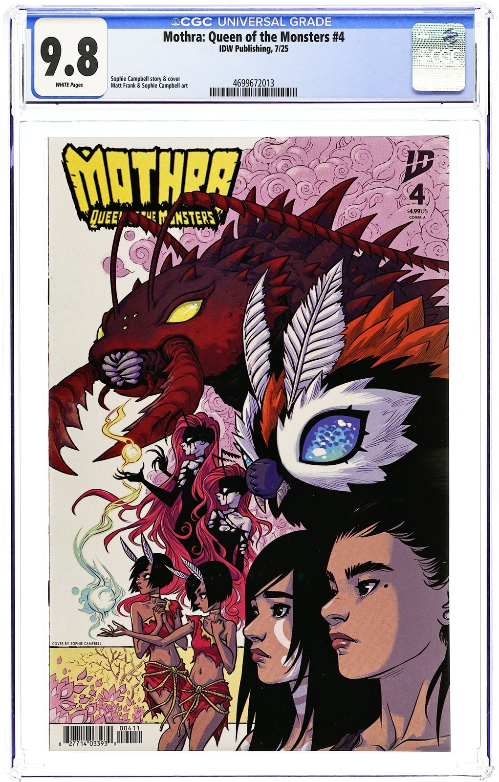 Mothra Queen of the Monsters #4A CGC 9.8 2025 4699672013