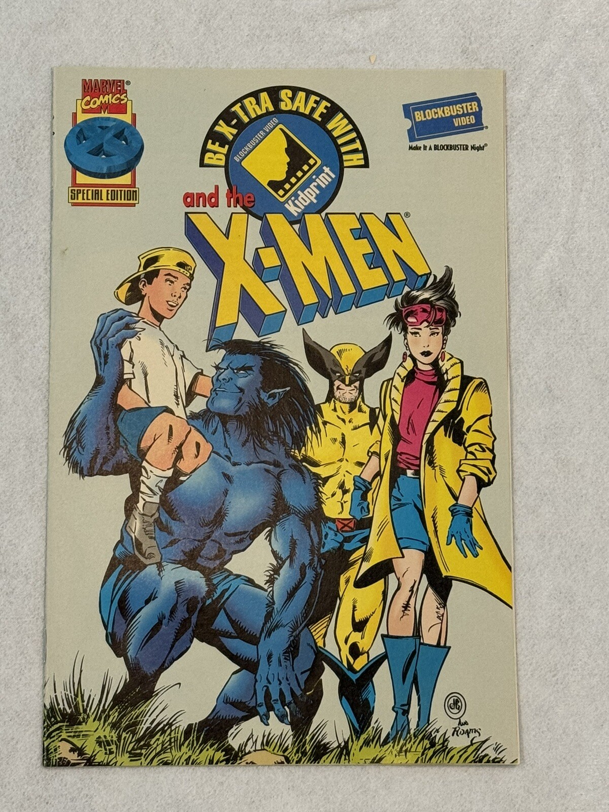 Vtg. Rare Marvel 1996 Vol 1 #1  BE X-TRA SAFE WITH X-MEN Blockbuster Creeps VG/F
