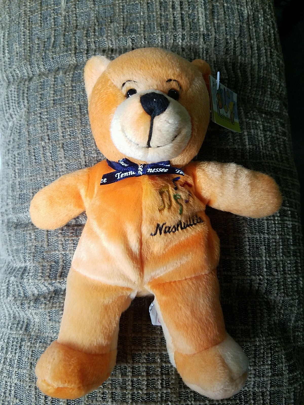 Vintage Symbolz Orange Plush Beanie Nashville Tennessee 2002-2003 Music City USA