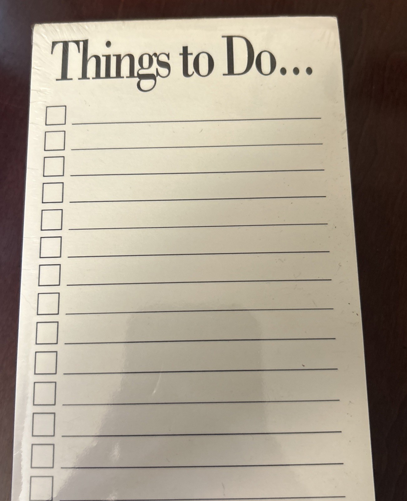 10 Count: Things To Do Pads. 4” X 11”. 1992 Vintage Bulk Paper
