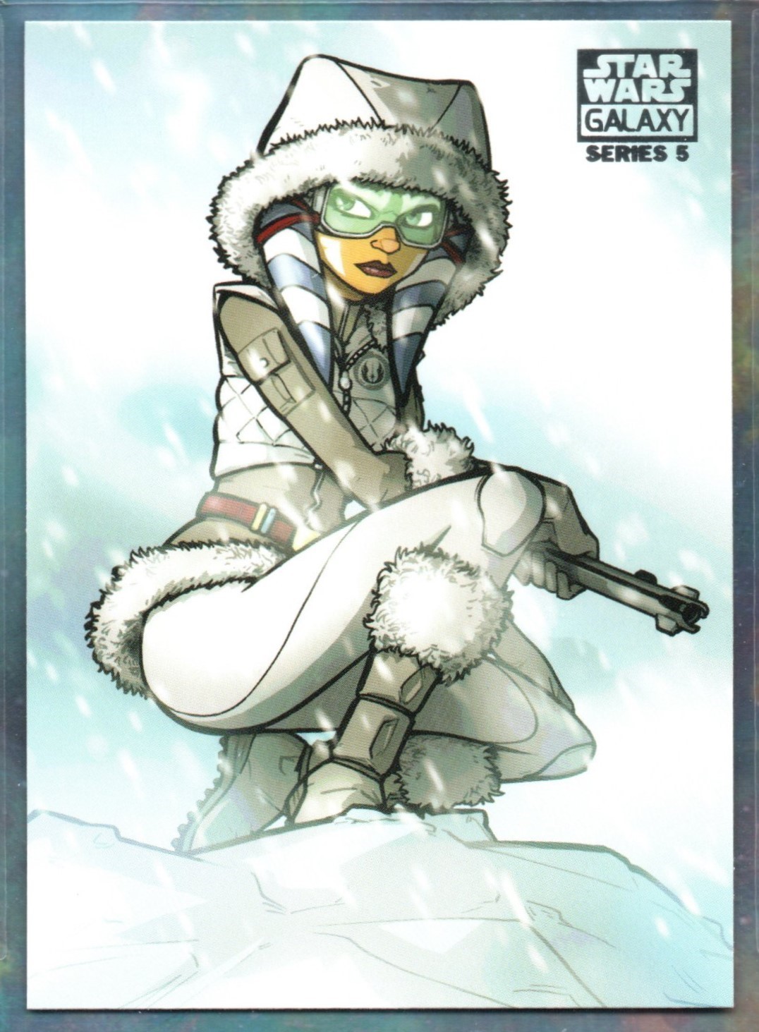 2010 Topps Star Wars Galaxy Series 5 BASE Trading Card #17 / AHSOHA TANO