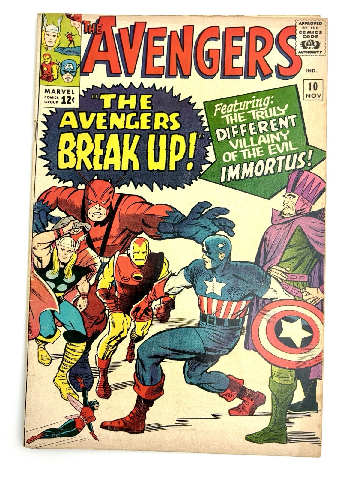 Avengers #10 1964 4.5 VG+ 🔑 1st Immortus