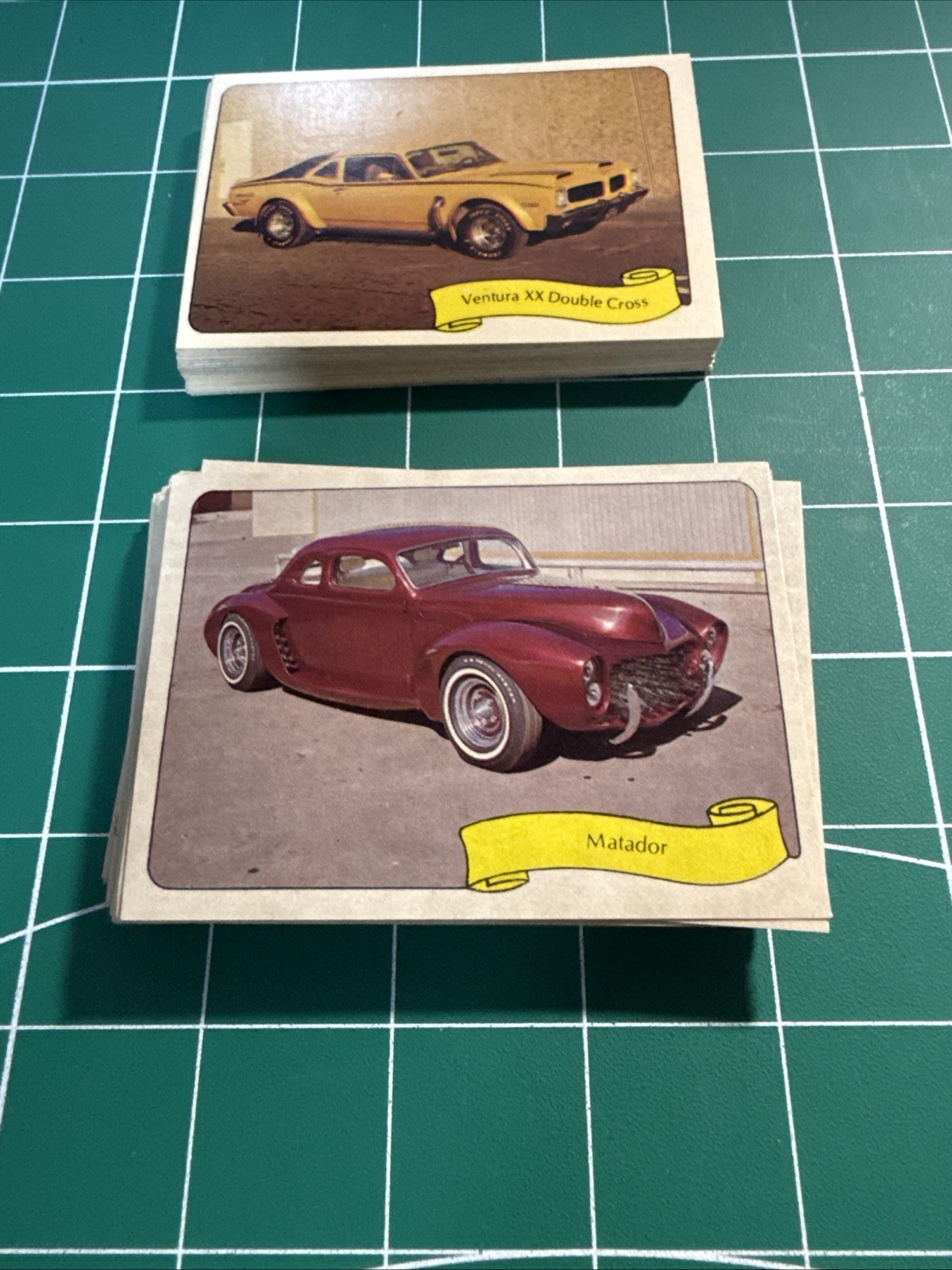 Lot of 76 Fleer George Barris KUSTOM Cars cards &  sticker decals (54 stickers)