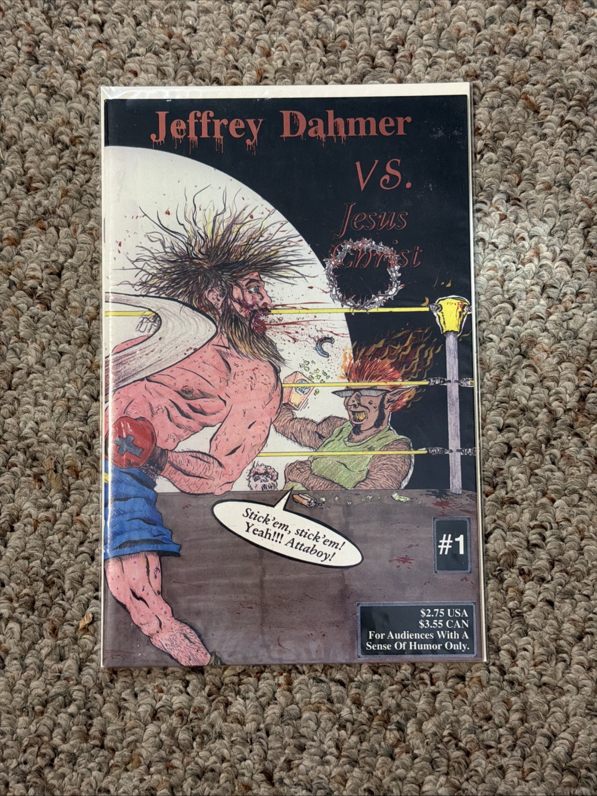 Jeffrey Dahmer Vs. Jesus Christ (1993) # 1 Boneyard Press. Underground RARE
