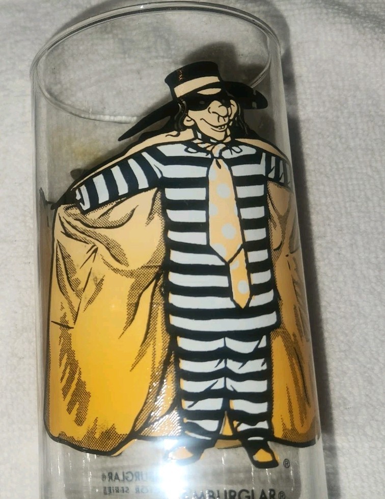 Vintage 1977 McDonald\'s “Hamburglar”  Collectors Series Glass