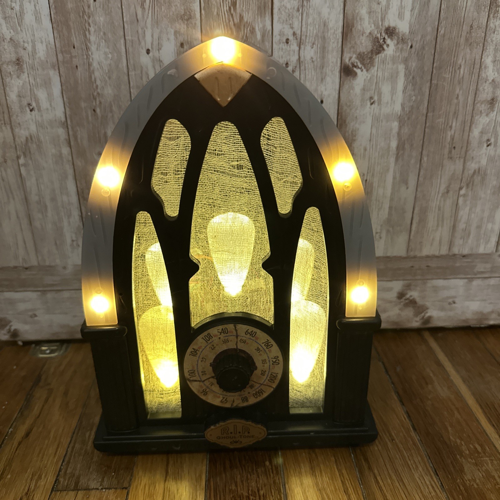 Halloween GEMMY R.I.P Ghoul-Tone Haunted Light Up Animated Radio Tested Vintage Halloween GEMMY R.I.P Ghoul-Tone Haunted Light Up Animated Radio Tested Vintage