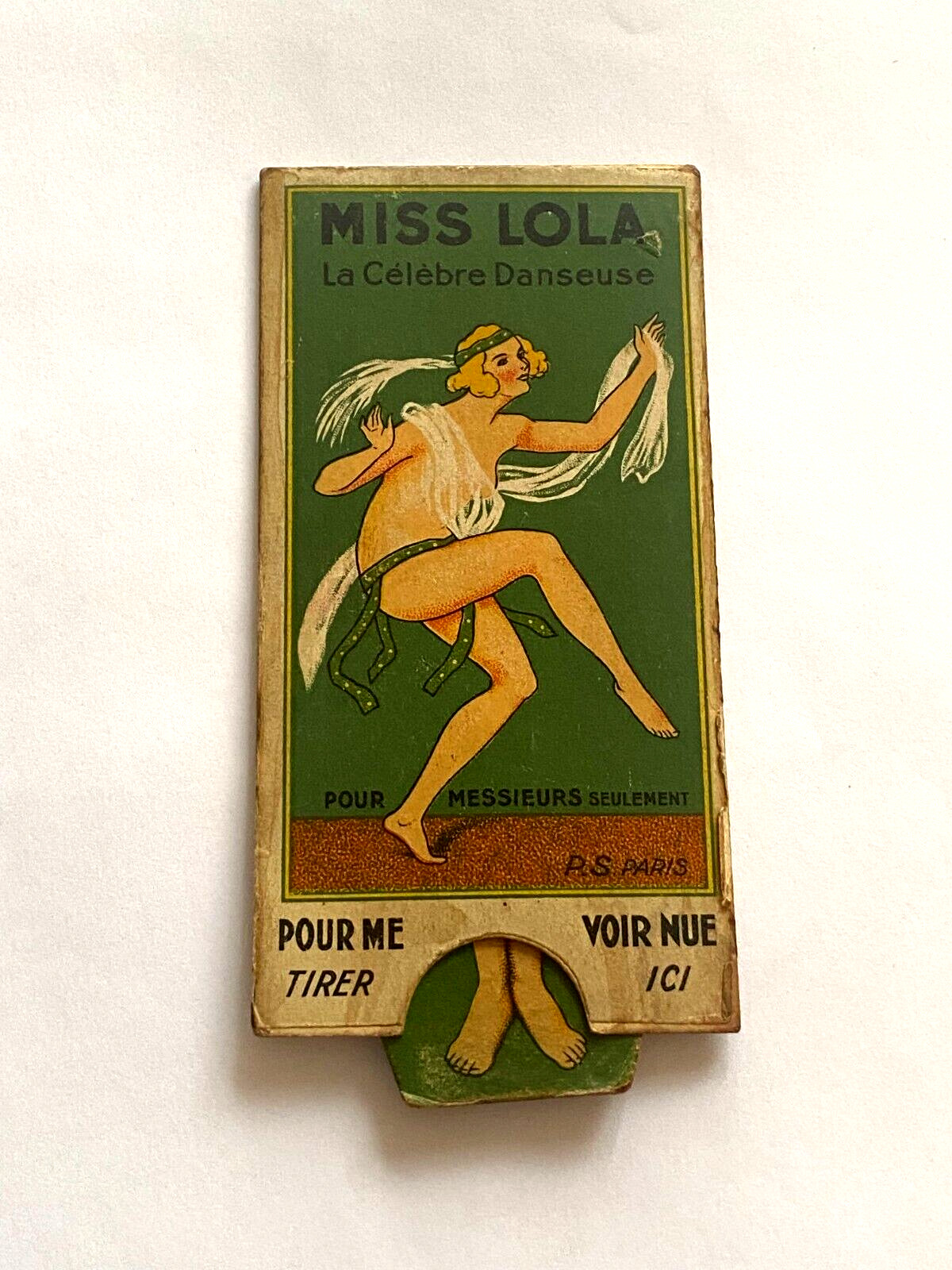 Vintage Rare MISS LOLA (The Famous Dancer) Comedy Piece made in France