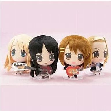 Banpresto K-ON Nyu Plush Toy Set of 4 Ichiban Kuji Premium E Prize Used