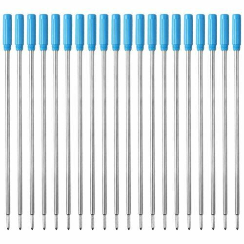 20Pcs L:4.5 In Ballpoint Pen Refills for Cross Pens,Medium Point,Blue/Black Ink