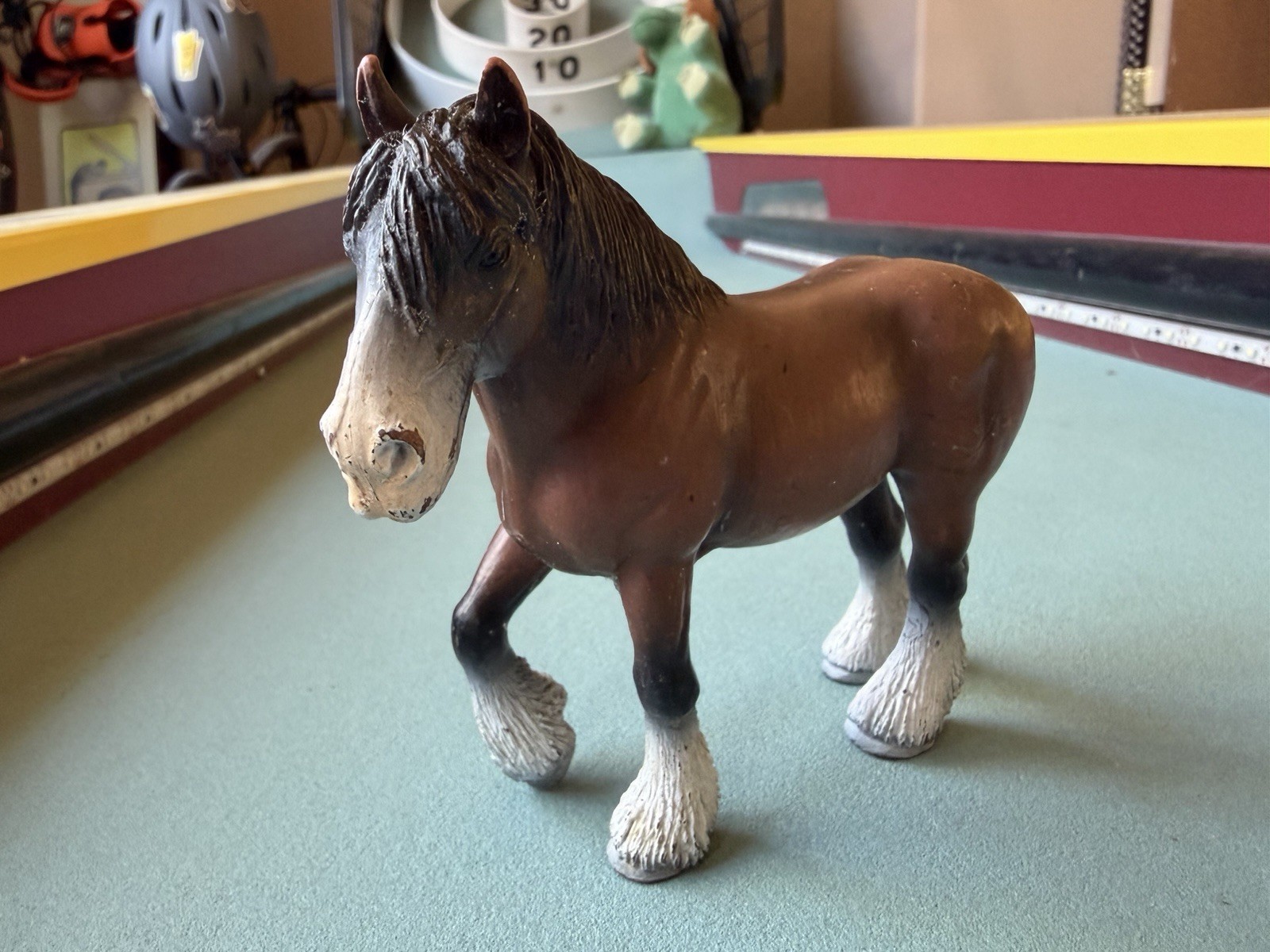 Schleich Clydesdale Stallion Draft Horse Figure 13247 Retired 2000 Farm Toy