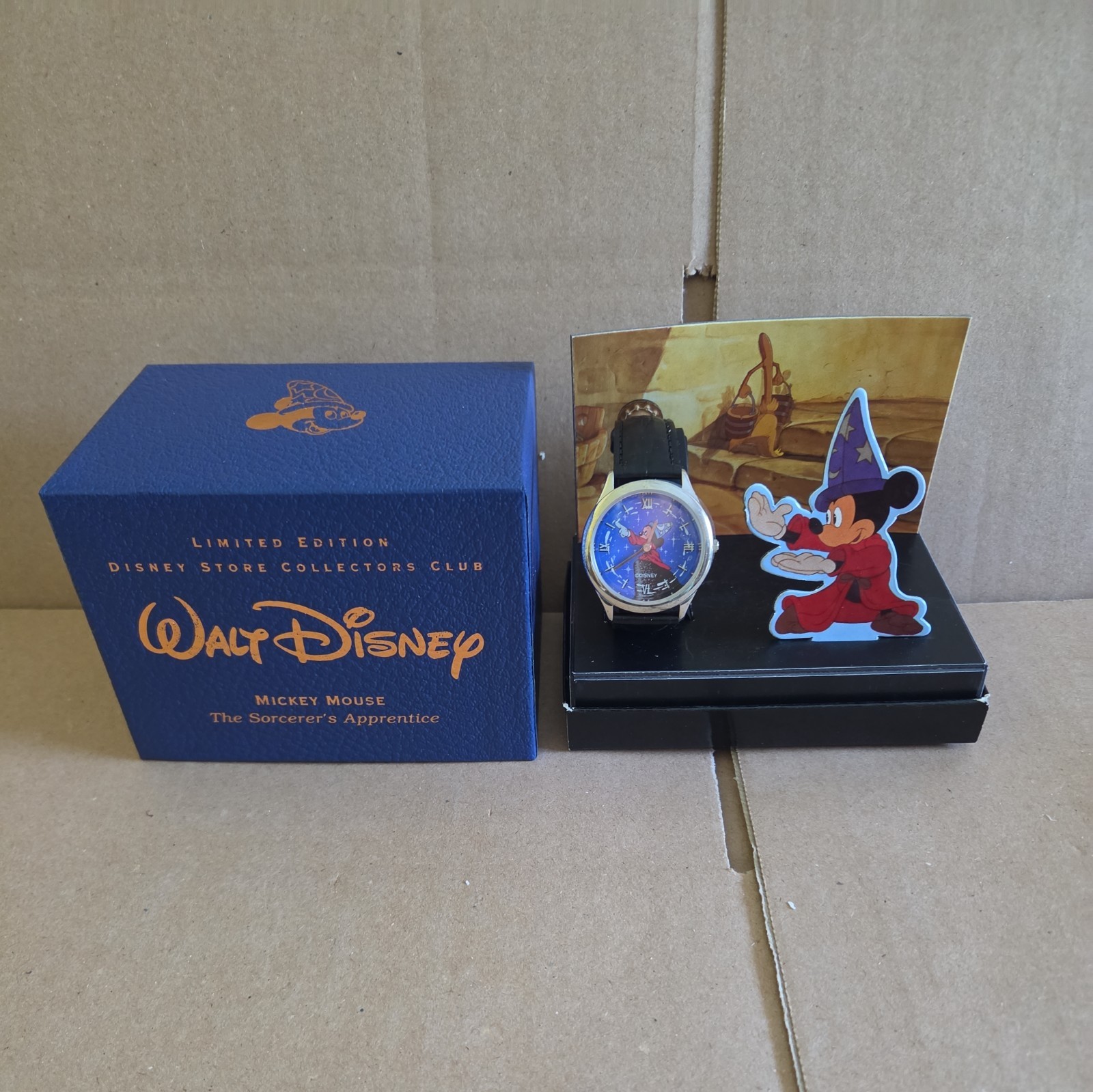 Disney Store Fantasia Sorcerer Mickey Fossil LE Watch New w/Box #1212/5000