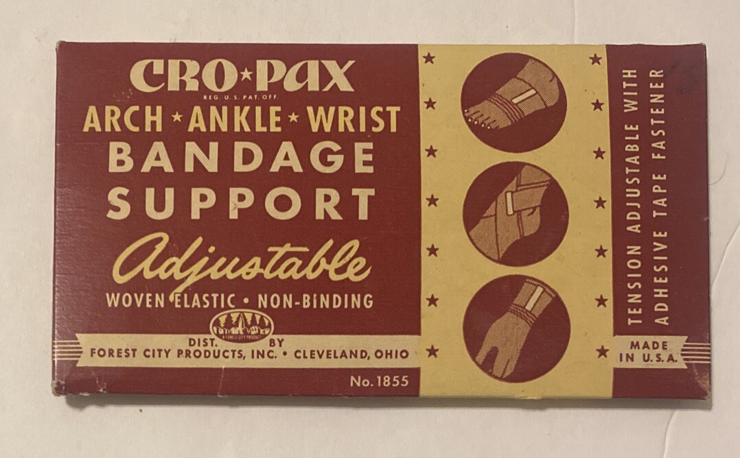 Vintage Cro-Pax Elastic Bandage Support NOS Unopened Medical Wrap Adjustable