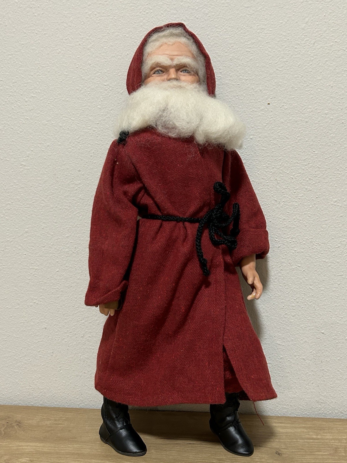 Vintage Faye Pilgrim Signed Old World Santa Doll Artist Made Porcelain 16\