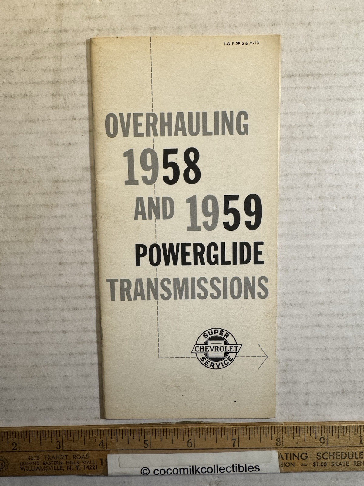 VTG 1959 Chevrolet Service Overhauling 1958-59 Powerglide Transmissions Booklet
