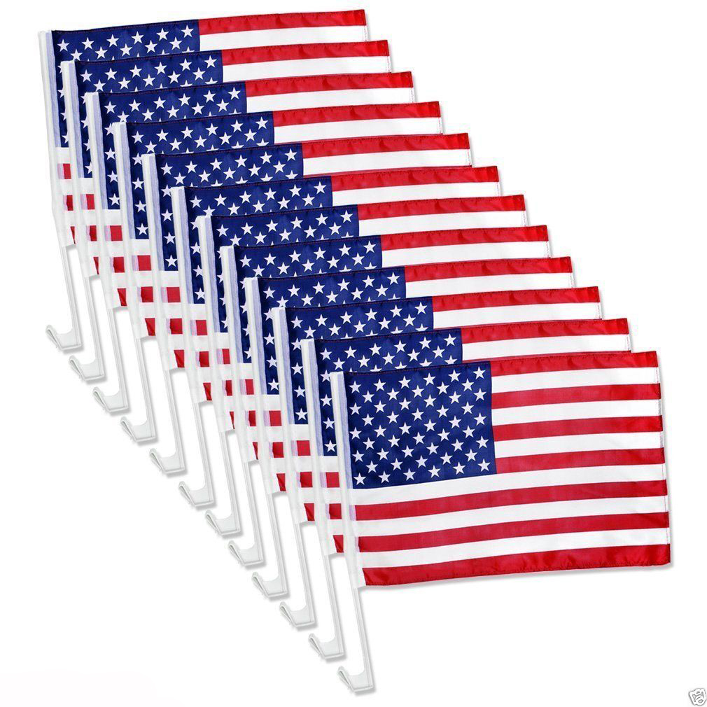 12 pack US American USA Patriotic Window Clip Car Flag 17 12 pack US American USA Patriotic Window Clip Car Flag 17
