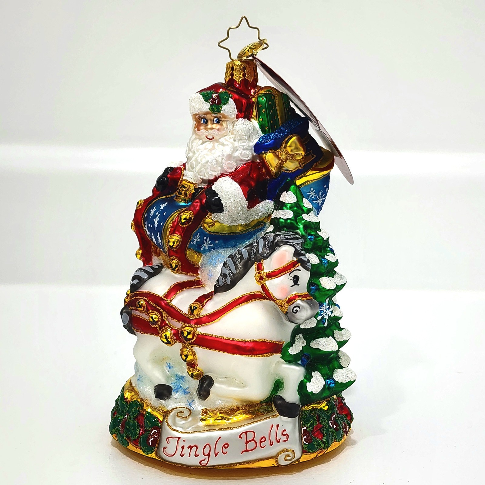 Christopher Radko Racing Around The Forest Christmas Glass Ornament 1020898 NWT