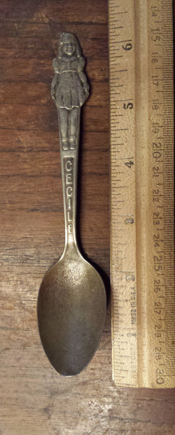 Vintage 1930\'s  Dionne QUINTUPLET  CECILE  Carlton Silver Plated  Tea Spoon