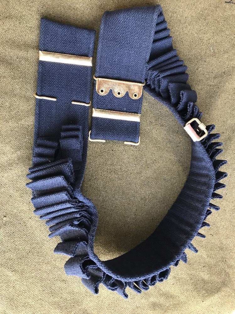 Mills M1894 Blue Cavalry 100 round cartridge belt for .30-40 Krag- Regular
