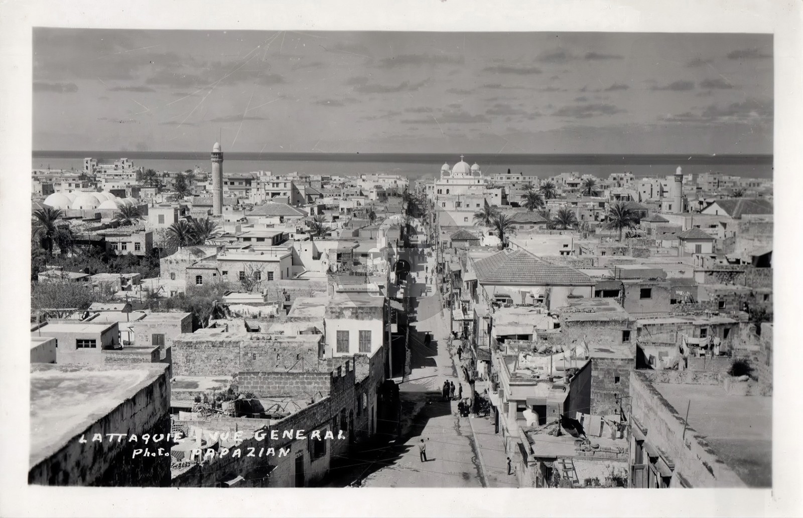 Latakia Latakia Syria General View c1940's RPPC Photo Postcard COPY