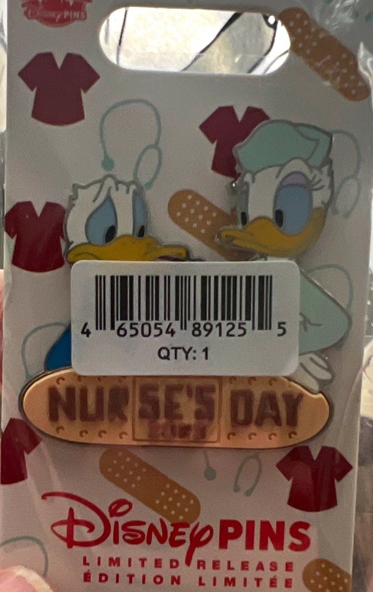 2023 Disney Donald Duck Nurse\'s Day Pin - Limited Release, Single