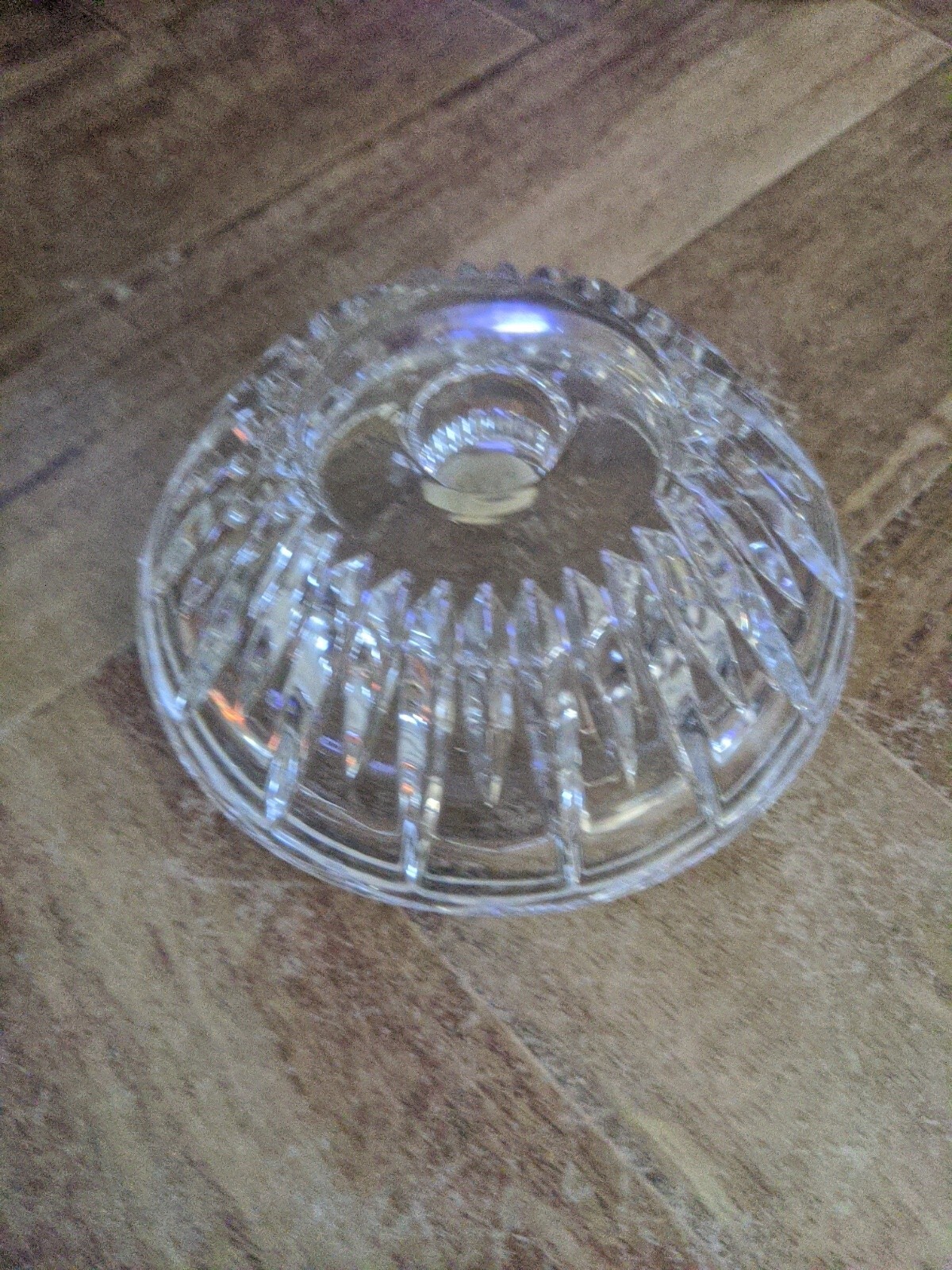 Vintage Princess House Crystal Reversible Candleholder 1980