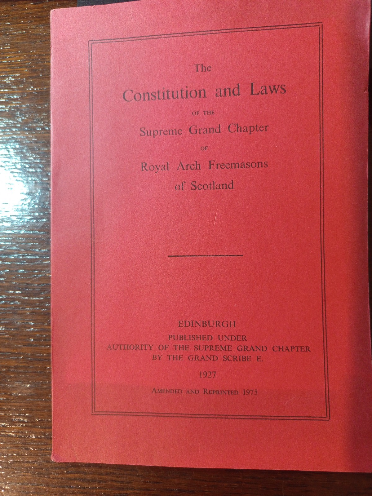 1975 Constitution and Laws Supreme Grand Chapter  Freemasonry masonic/253
