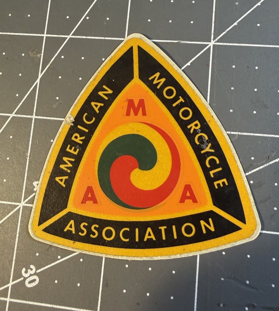 Vintage AMA American Motorcycle Association Decal Sticker