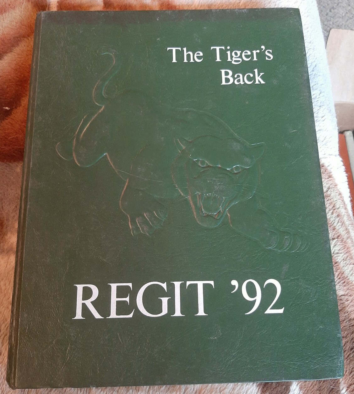 Vintage The Tigers Back South Plainfield NJ High School 1992 Regit Yearbook